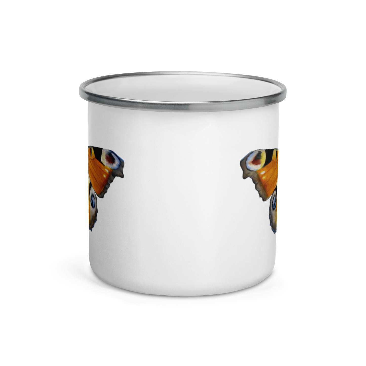 Butterfly Enamel Mug 12oz